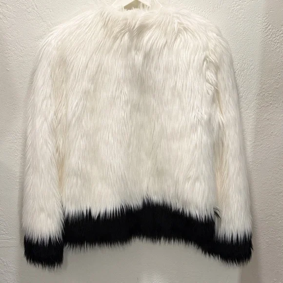 NWOT Michael Kors Dip-Dye Teddy Faux Fur Jacket - Medium - Picture 9 of 13